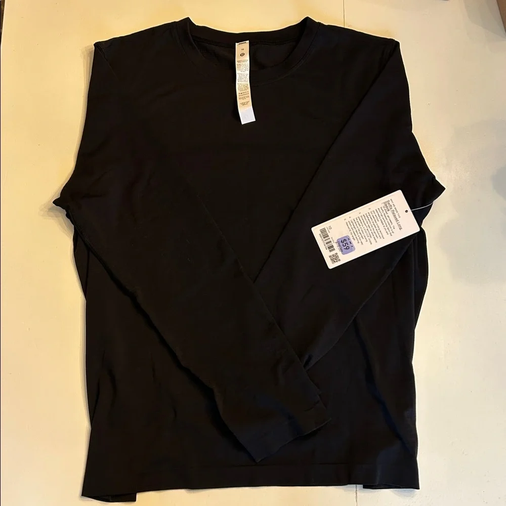 Lululemon swiftly relaxed long sleeve size 10 black - Picture 5 of 8